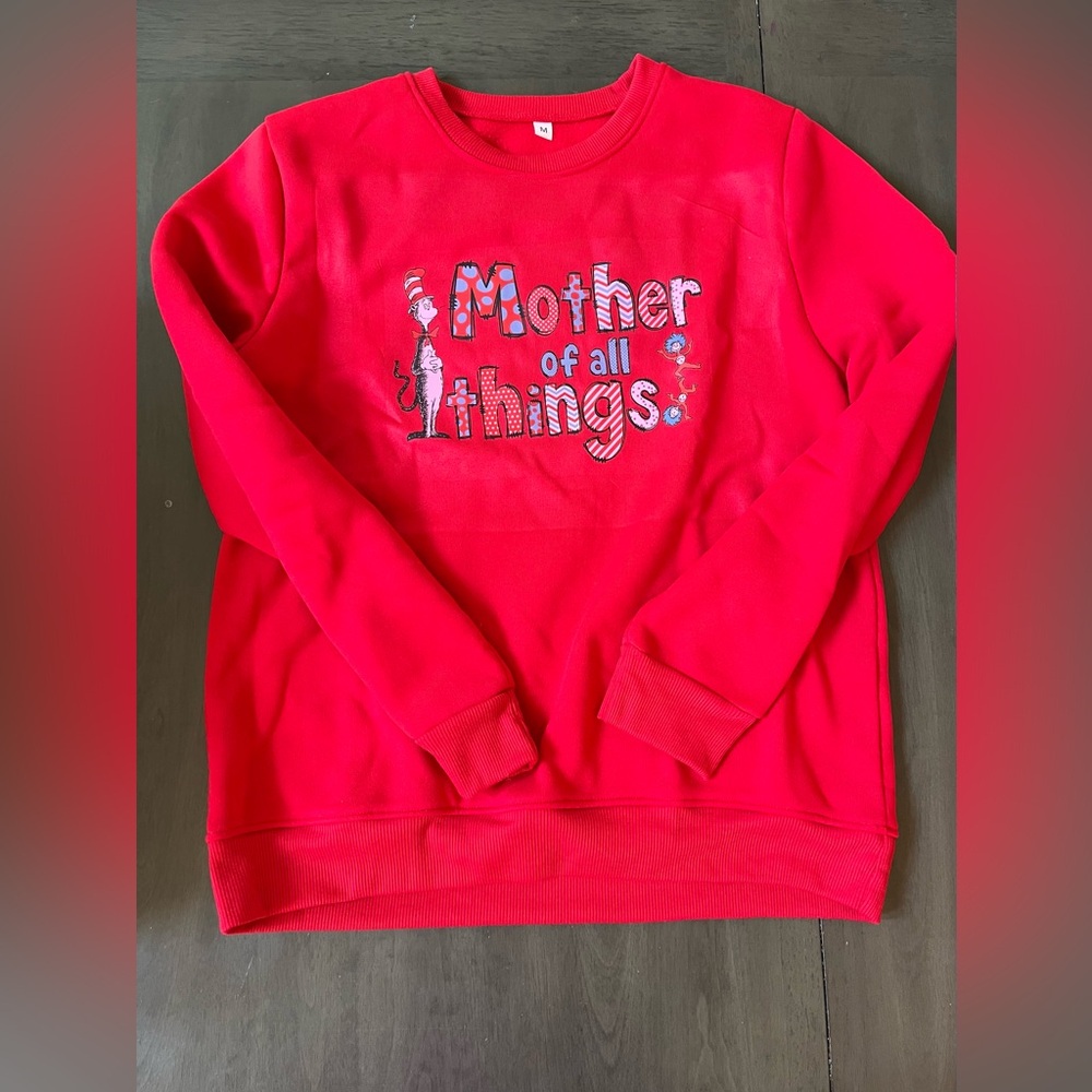 Halloween Mother of all things Red Graphic Sweatshirt